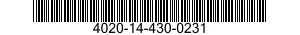 4020-14-430-0231 ROPE,FIBROUS 4020144300231 144300231