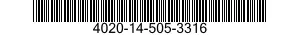 4020-14-505-3316 FIBER ROPE ASSEMBLY,SINGLE LEG 4020145053316 145053316