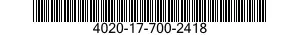 4020-17-700-2418 ROPE,FIBROUS 4020177002418 177002418