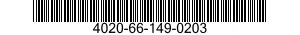 4020-66-149-0203 FIBER ROPE ASSEMBLY,SINGLE LEG 4020661490203 661490203