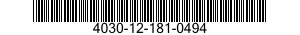 4030-12-181-0494 SHACKLE 4030121810494 121810494