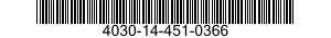 4030-14-451-0366 CLAMP,WIRE ROPE,THREADED 4030144510366 144510366