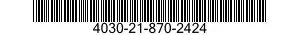 4030-21-870-2424 CLAMP,WIRE ROPE,THREADED 4030218702424 218702424