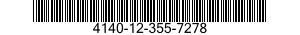 4140-12-355-7278 FAN,VANEAXIAL 4140123557278 123557278
