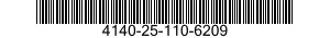4140-25-110-6209  4140251106209 251106209
