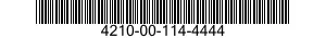 4210-00-114-4444  4210001144444 001144444