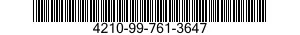 4210-99-761-3647  4210997613647 997613647
