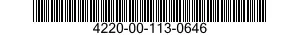 4220-00-113-0646  4220001130646 001130646