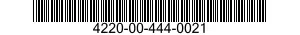 4220-00-444-0021  4220004440021 004440021