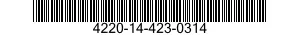 4220-14-423-0314 OLIVE CLAPET 4220144230314 144230314