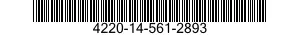 4220-14-561-2893 UNDERWEAR,DIVER'S DRY SUIT 4220145612893 145612893