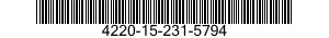 4220-15-231-5794 BOMBOLA LT.10 C/RUB 4220152315794 152315794