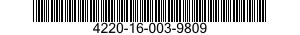 4220-16-003-9809 DIVER'S SUIT 4220160039809 160039809