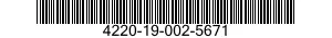 4220-19-002-5671 JACKET,DIVER'S SUIT 4220190025671 190025671