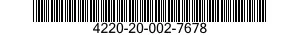 4220-20-002-7678 EQUALIZATION PLUG 4220200027678 200027678