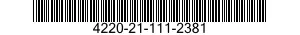 4220-21-111-2381  4220211112381 211112381