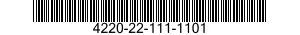 4220-22-111-1101  4220221111101 221111101