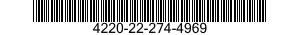 4220-22-274-4969 SEAL,NONMETALLIC SPECIAL SHAPED SECTION 4220222744969 222744969