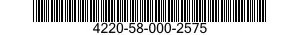 4220-58-000-2575 UNDERWEAR,DIVER'S DRY SUIT 4220580002575 580002575