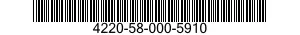 4220-58-000-5910 UNDERWEAR,DIVER'S DRY SUIT 4220580005910 580005910