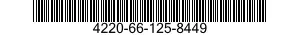 4220-66-125-8449 PLATE SET INSCRIPTI 4220661258449 661258449