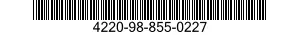 4220-98-855-0227 VALVE ASSEMBLY 4220988550227 988550227