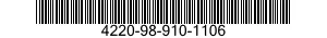 4220-98-910-1106  4220989101106 989101106