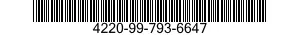 4220-99-793-6647  4220997936647 997936647