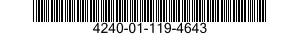 4240-01-119-4643 AURAL PROTECTOR,SOUND 4240011194643 011194643