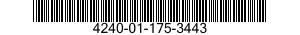 4240-01-175-3443 MASK,CHEMICAL-BIOLOGICAL 4240011753443 011753443