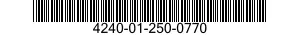 4240-01-250-0770 CARTRIDGE,RESPIRATOR,AIR FILTERING 4240012500770 012500770