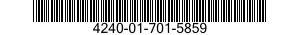 4240-01-701-5859 BLOWER UNIT,AIR FILTERING RESPIRATOR 4240017015859 017015859