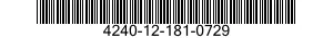 4240-12-181-0729 GOGGLES,INDUSTRIAL 4240121810729 121810729