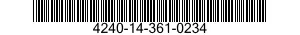 4240-14-361-0234 CARTRIDGE,RESPIRATOR,AIR FILTERING 4240143610234 143610234