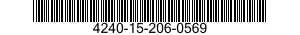 4240-15-206-0569 MASK,GAS 4240152060569 152060569