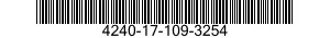 4240-17-109-3254 FILTER,RESPIRATOR,AIR FILTERING 4240171093254 171093254