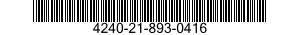 4240-21-893-0416 COVER,INLET FILTER 4240218930416 218930416