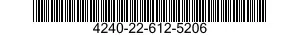 4240-22-612-5206 HARNESS,SAFETY,INDUSTRIAL 4240226125206 226125206