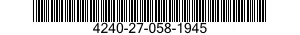 4240-27-058-1945 FACESHIELD,INDUSTRIAL 4240270581945 270581945