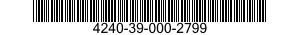 4240-39-000-2799 CARTRIDGE,RESPIRATOR,AIR FILTERING 4240390002799 390002799