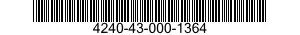 4240-43-000-1364 FILTER,GAS-PARTICULATE 4240430001364 430001364