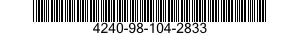 4240-98-104-2833 VISOR,FACESHIELD,INDUSTRIAL 4240981042833 981042833