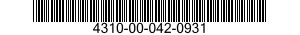 4310-00-042-0931  4310000420931 000420931