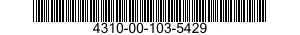 4310-00-103-5429  4310001035429 001035429