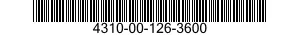 4310-00-126-3600  4310001263600 001263600