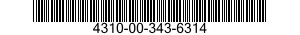 4310-00-343-6314  4310003436314 003436314