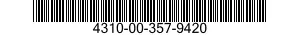 4310-00-357-9420 VALVE ASSEMBLY,CHEC 4310003579420 003579420