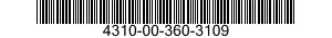 4310-00-360-3109  4310003603109 003603109