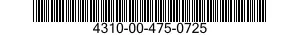 4310-00-475-0725  4310004750725 004750725