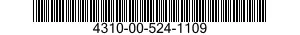4310-00-524-1109  4310005241109 005241109